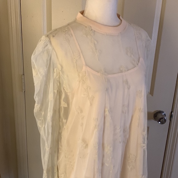 Free People Cecelia Sheer Mini Dress - Picture 6 of 12